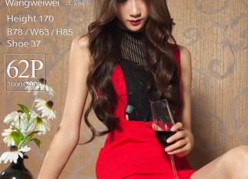 [Liguil丽柜] Model 王炜炜 - 极品红裙高跟女郎[63P]