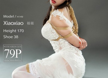 [Ligui丽柜] Model 筱筱 - 白丝婚纱绳艺 写真套图[80P]
