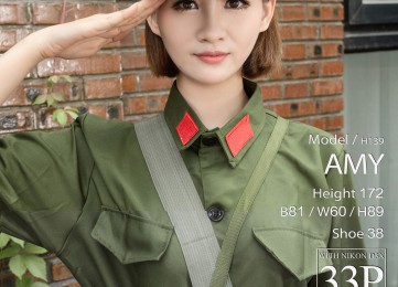 [Ligui丽柜] 网络丽人 Model AMY - 复古军装写真[34P]